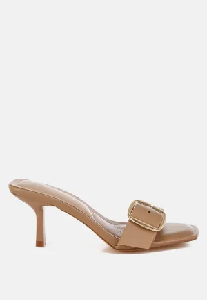 Buckle Strap Slip On Sandals By RUW