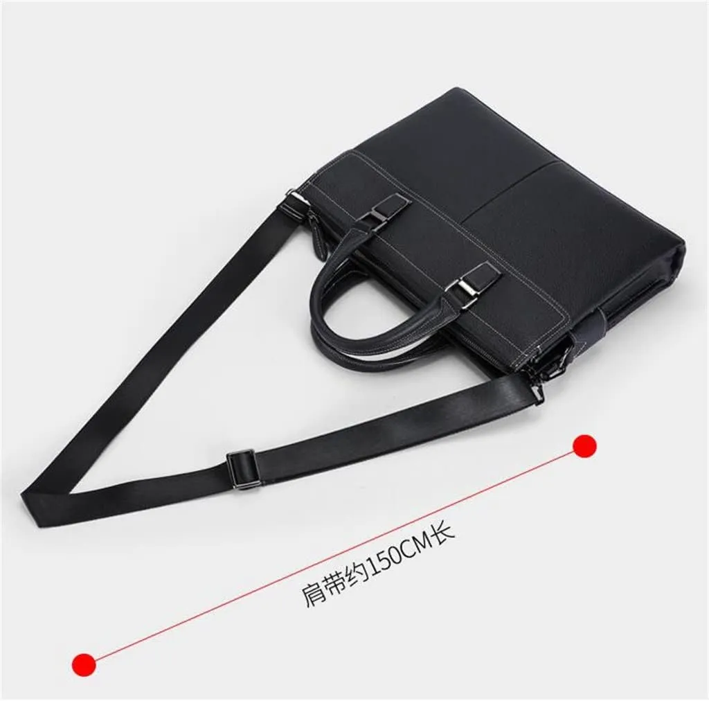 Business Briefcase Fashion Men's Cross Section Shoulder Crossbody Business Bag Laptop Handheld Computer Bag