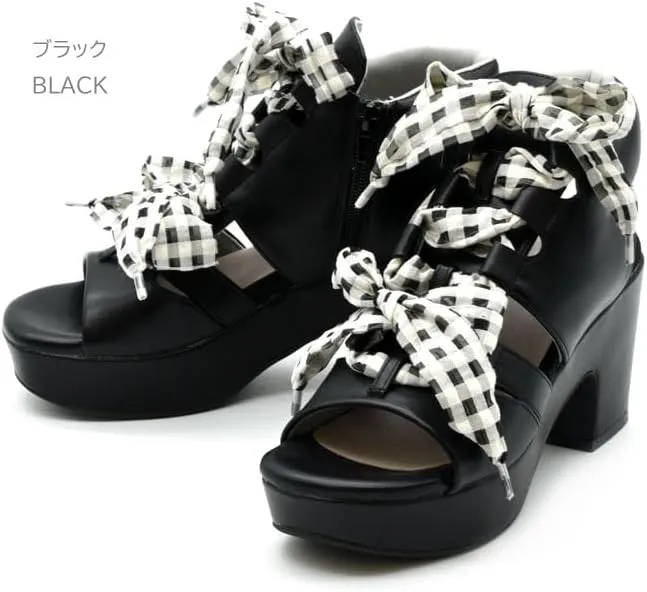 By Ashinagaojisan 8490103 Thick Sole Sandals Gladiator