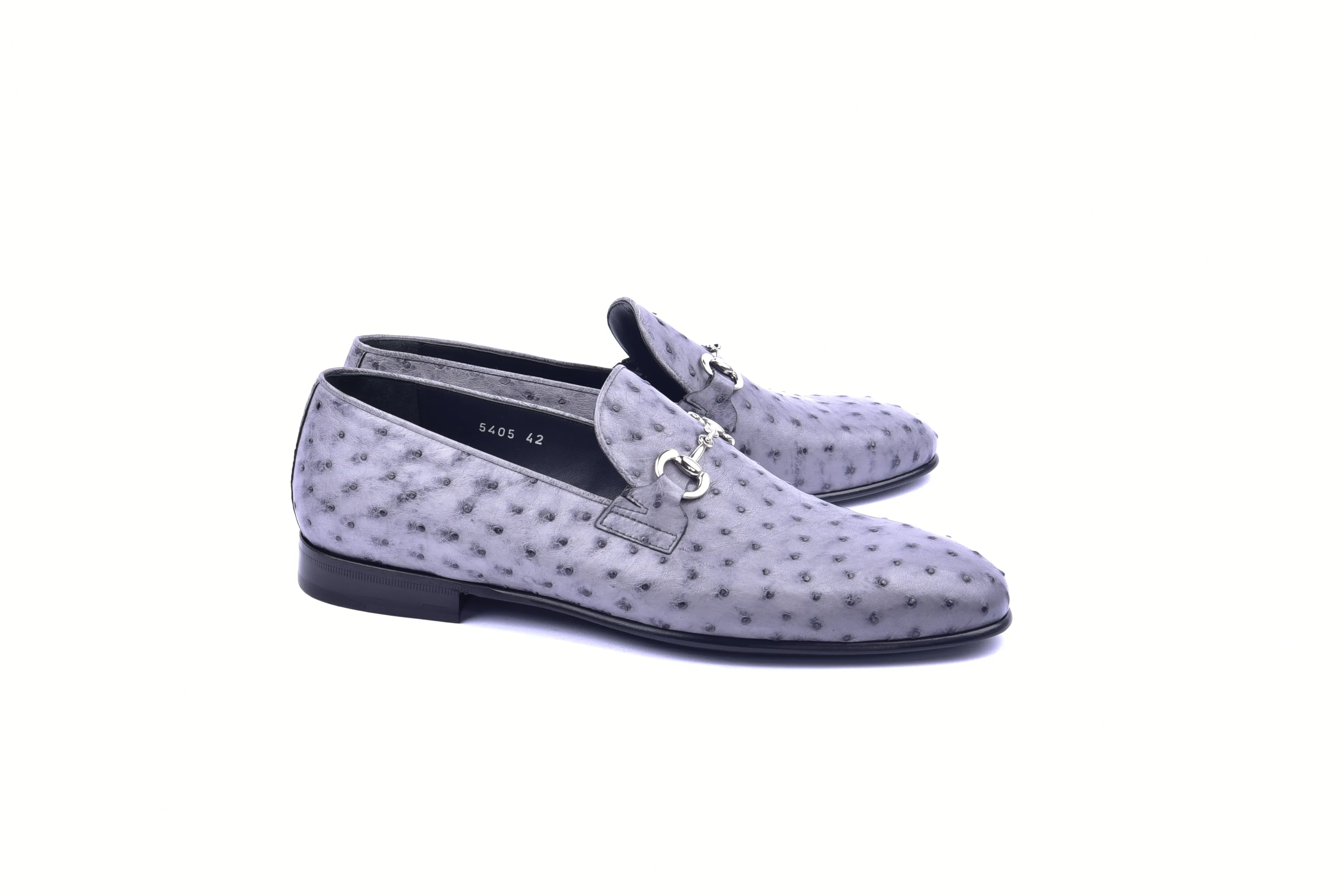 C02206- 5405 Genuine Ostrich- Grey