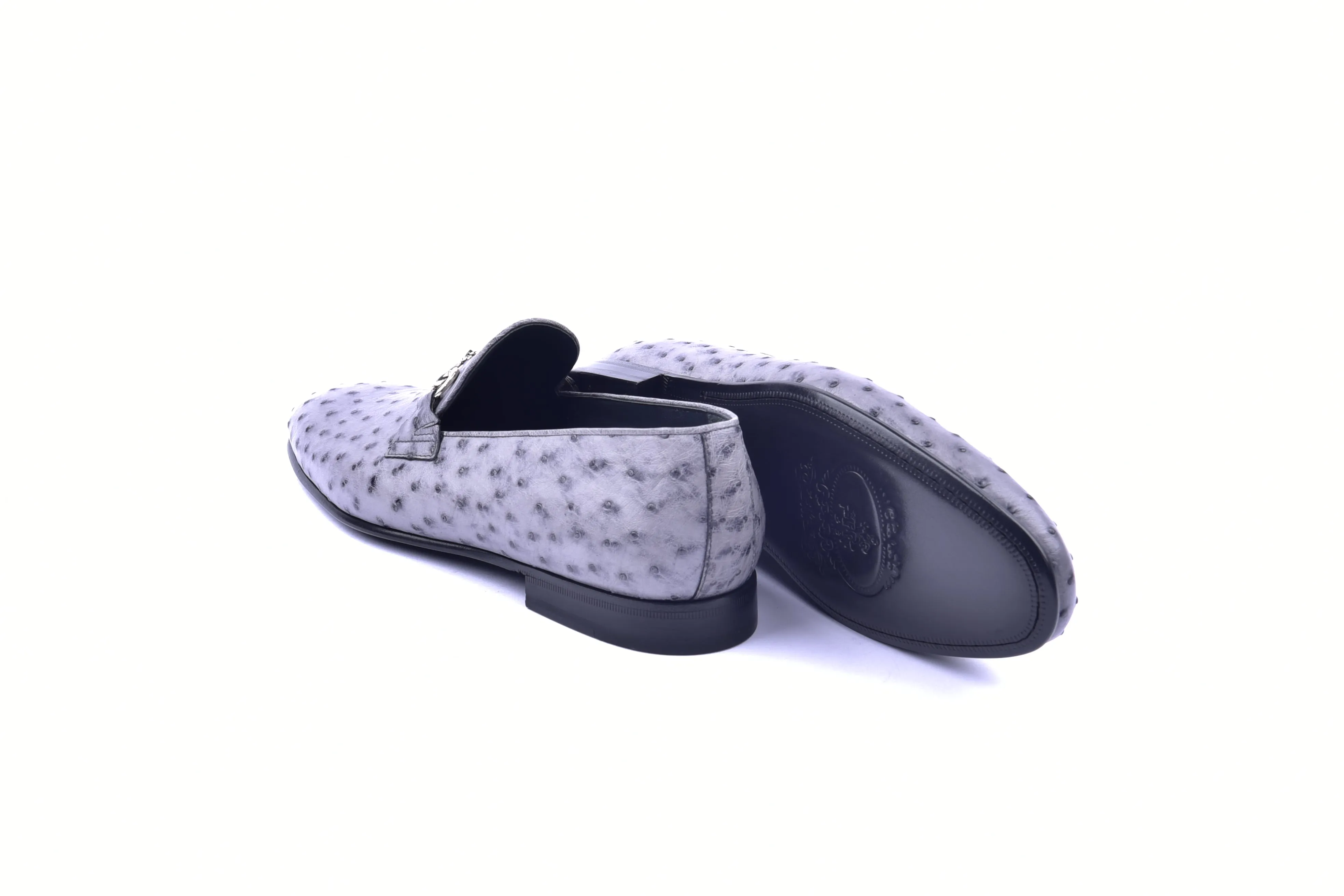 C02206- 5405 Genuine Ostrich- Grey