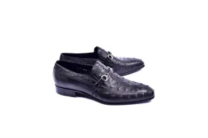 C0225- 5776 Genuine Ostrich-Black