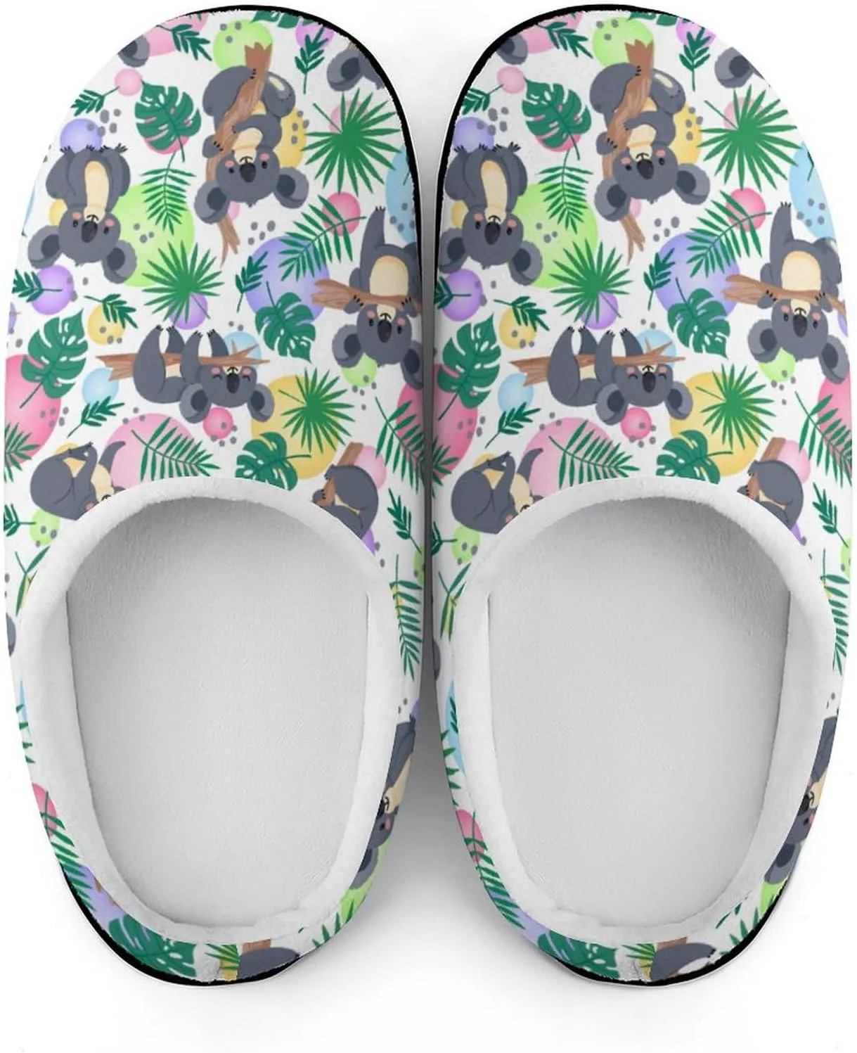 Cactus Clog Slippers For Men Non-Slip Warm House Slippers Women's Cotton Slippers Bedroom Slip-On Shoes Indoor Outdoor