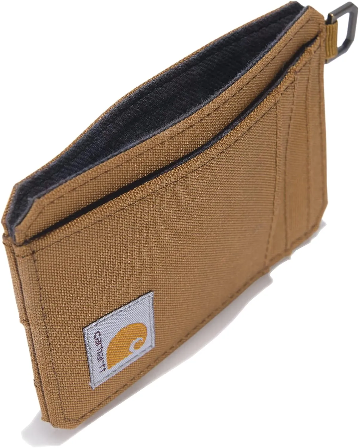 Carhartt Men's Nylon Duck Slim Front Pocket Wallets, Brown, One Size