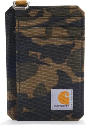 Carhartt Men's Nylon Slim Front Pocket Wallets, Blind Duck Camo, One Size