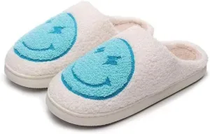Cartoon Slippers for Women Men, Soft Fluffy Warm Lightweight Non-Slip Cute House Slippers Slip-On Cozy Indoor Outdoor Heart Meet Ne at Night Mushroom Cherry Strawberry Evil Eye Slippers