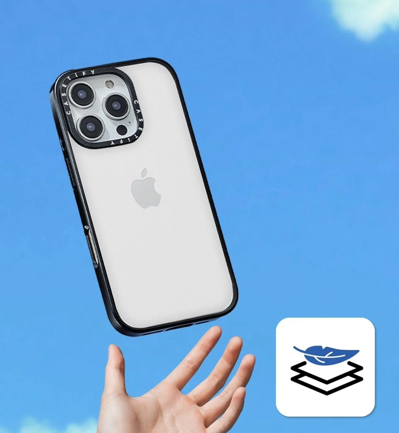 CASETiFY Compact iPhone 15 Case [4 ft. 2X Military Grade Drop Protection/Slim/Lightweight] - Bright Spring Flowers - Clear Black