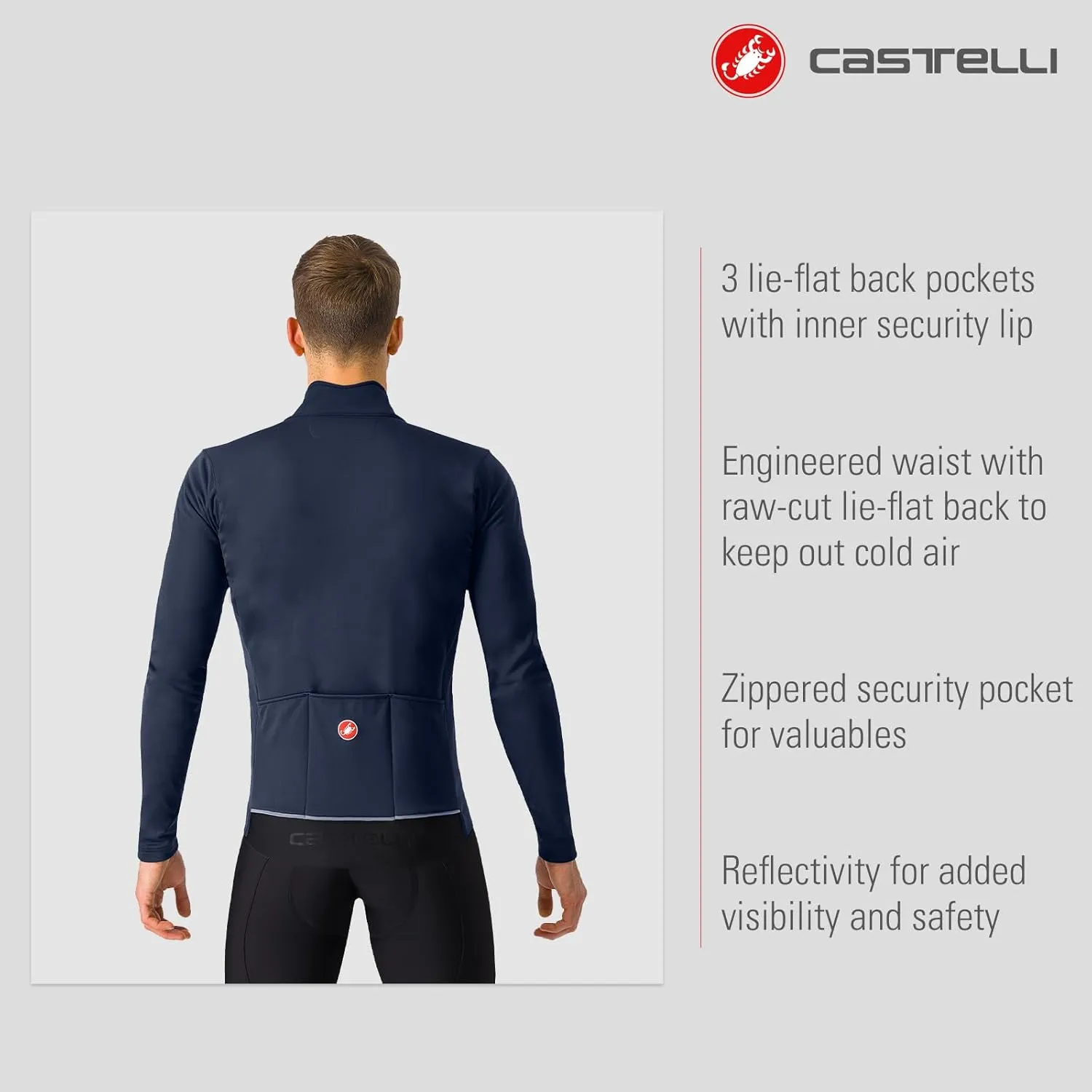 CASTELLI Men’s Espresso Air Jacket, Wind & Waterproof Jacket for Road Cycling & Gravel Biking