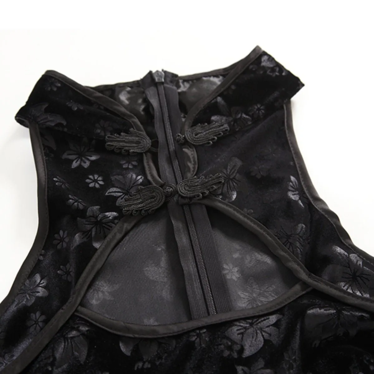 Cheongsam velvet slip set