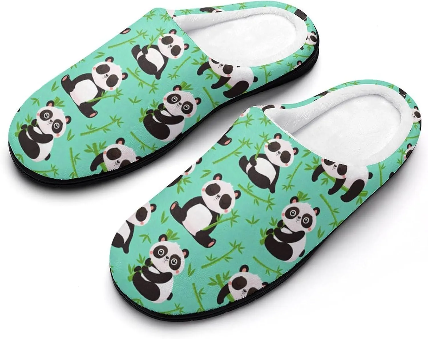 Christmas Clog Slippers Mens Non-Slip Warm House Slippers Womens Cotton Slippers Bedroom Slip-On Shoes Indoor Outdoor