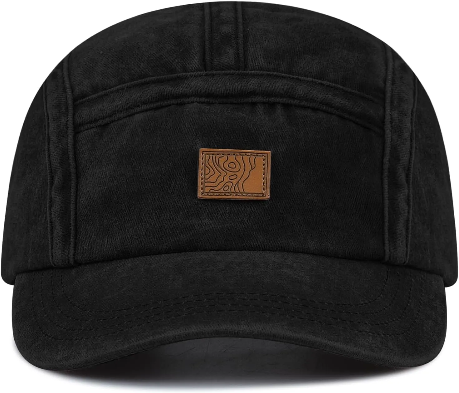 Clakllie 5 Panel Flat Brim Baseball Cap - Washed Cotton, Vintage Dad Hat for Men & Women Street Style Trucker Cap Hip Hop Hat