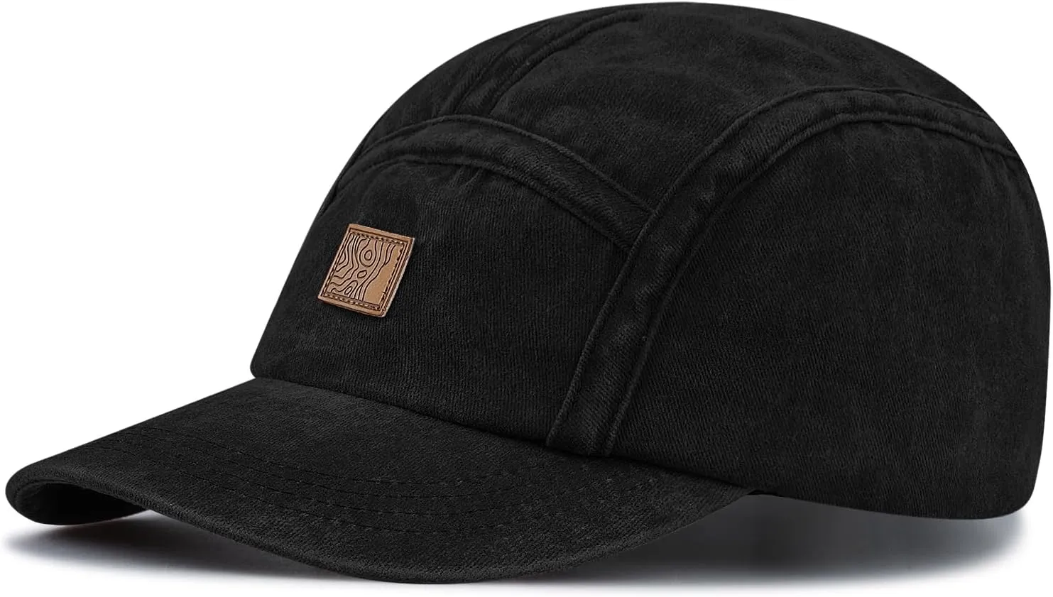Clakllie 5 Panel Flat Brim Baseball Cap - Washed Cotton, Vintage Dad Hat for Men & Women Street Style Trucker Cap Hip Hop Hat