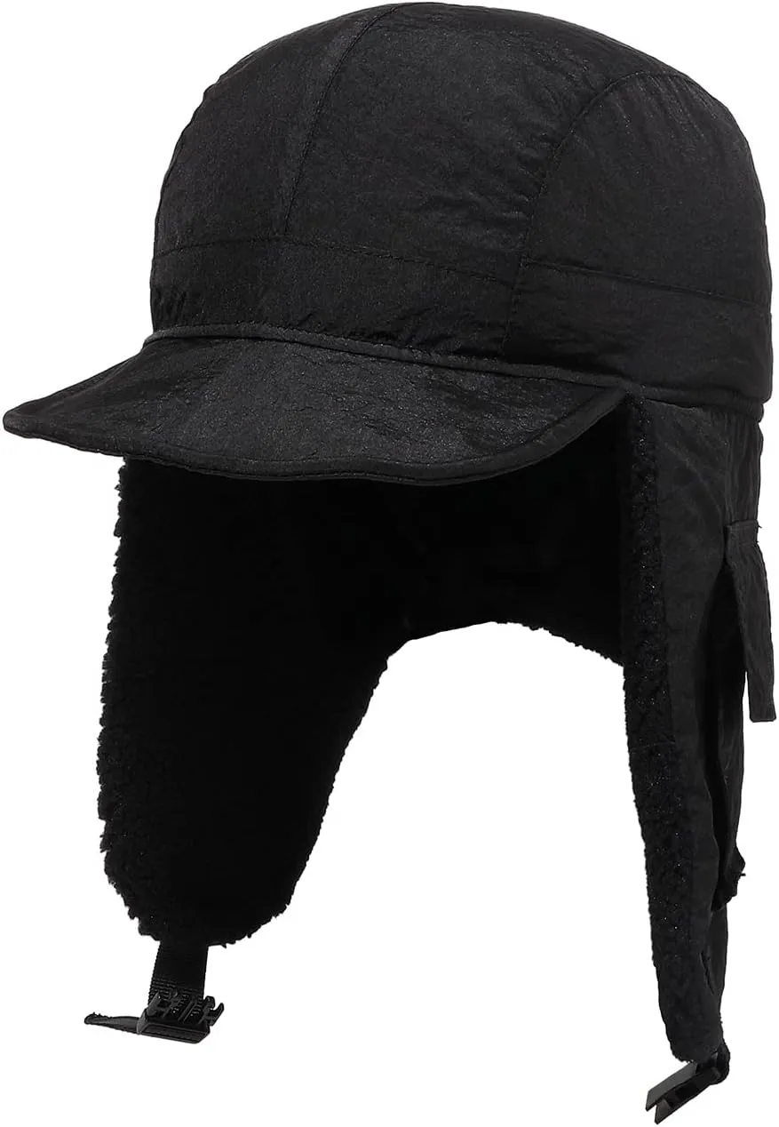Clakllie Winter Trapper Hat Trooper Hats Earflap Cold Weather Aviator Hats Ushanka Russian Hat with Visor Military Cap