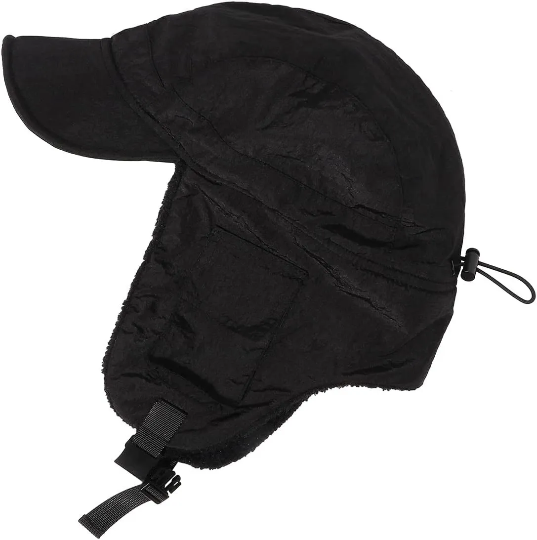 Clakllie Winter Trapper Hat Trooper Hats Earflap Cold Weather Aviator Hats Ushanka Russian Hat with Visor Military Cap