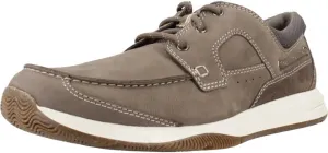 Clarks Men's Sailview Lace Boat Shoes, Taupe Nubuck, 10 Men