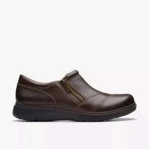 Clarks Women's Certina Pure Dark Brown Leather