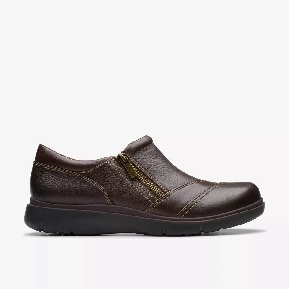 Clarks Women's Certina Pure Dark Brown Leather