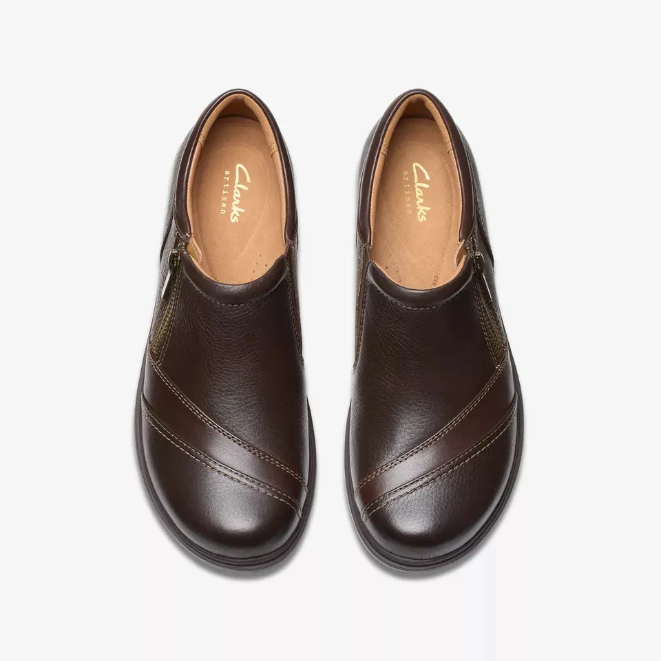 Clarks Women's Certina Pure Dark Brown Leather