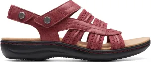 Clarks Women's Laurieann Erin Flat Sandal, Red Combi, 5