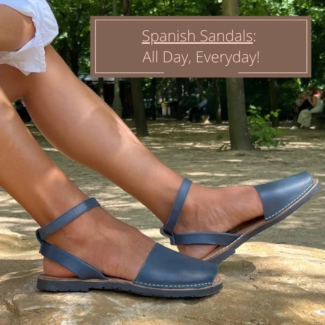 Classic Ankle Strap Sandals for Women – Dressy Soft Leather Sandals with Removable Ankle Strap, Casual Women’s Flat Sandals