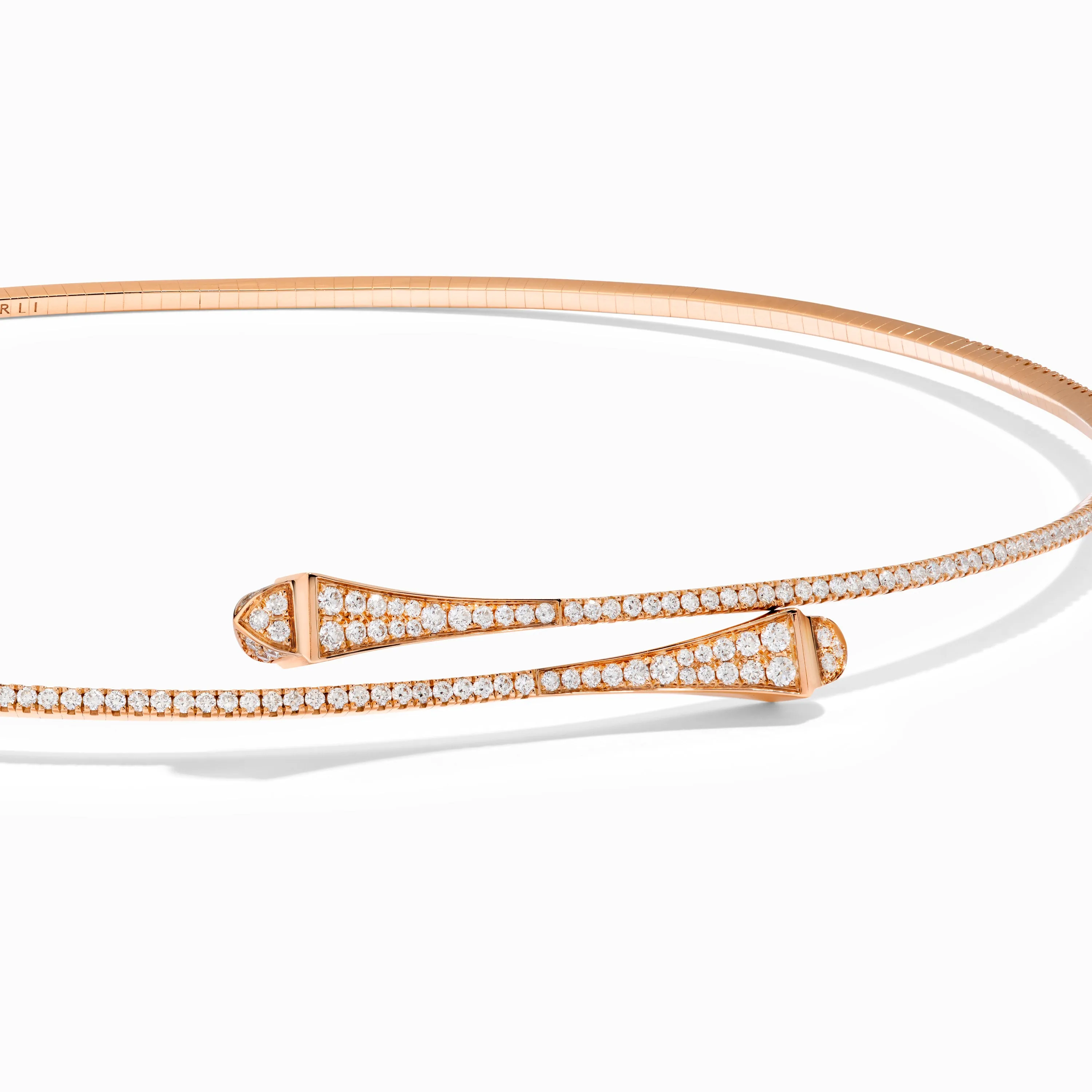Cleo Full Diamond Slim Slip-On Necklace