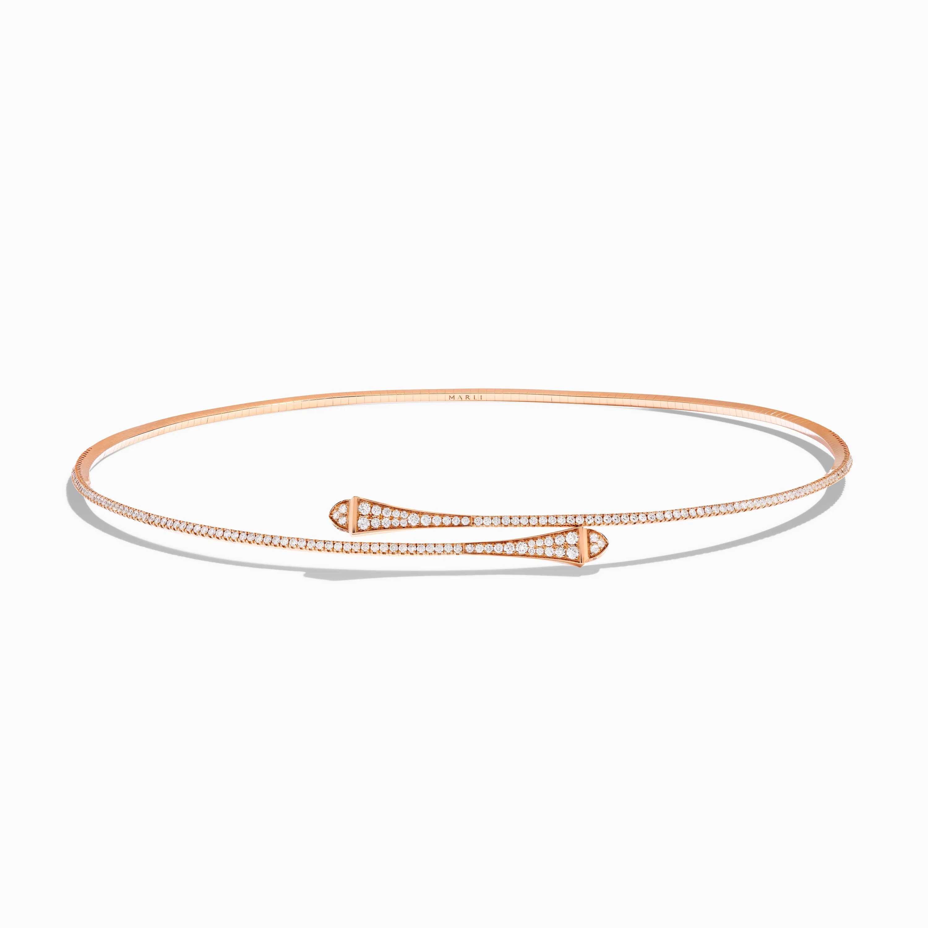 Cleo Full Diamond Slim Slip-On Necklace