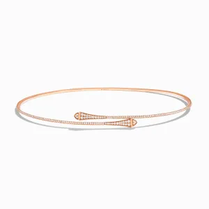 Cleo Full Diamond Slim Slip-On Necklace