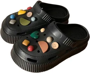 Clogs Women's Summer Hole Shoes Wearing Beach Shoes Outside Eva Soft Thick Sole