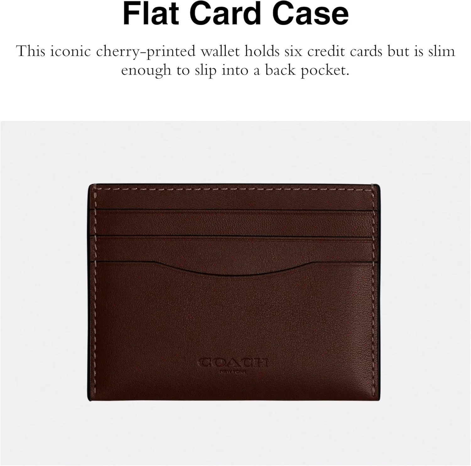 Coach Men's Flat Card CASE