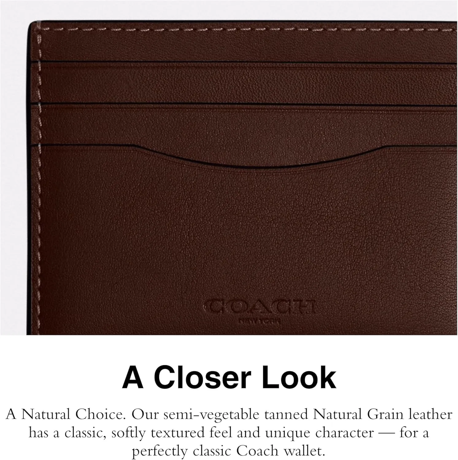 Coach Men's Flat Card CASE