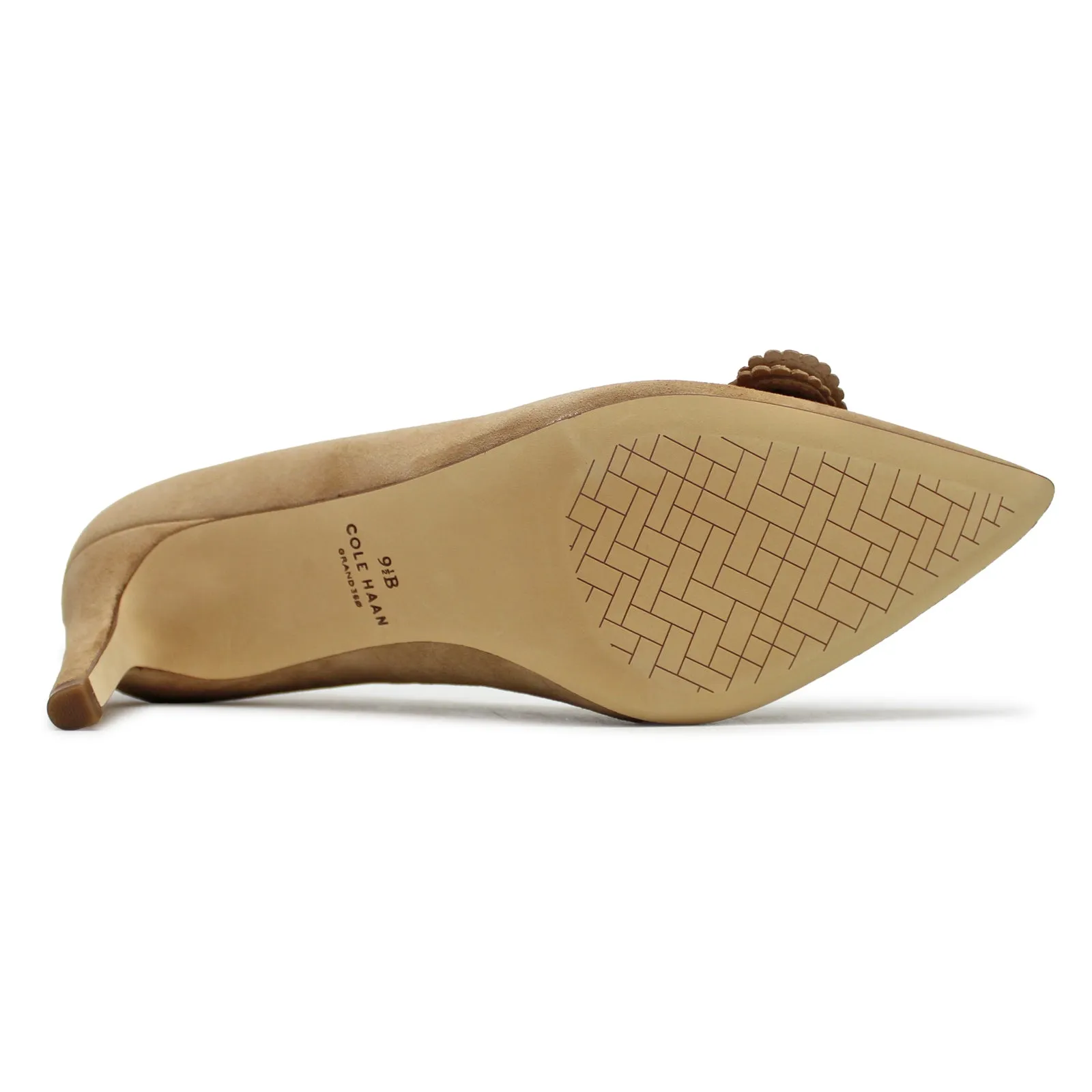 Cole Haan Bellport Bow Pump Suede Women's Slip On Heels Shoes