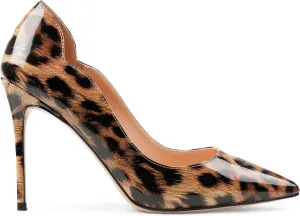 COLETER Women's 4 Inch Pumps Pointy Toe Wedding Dress Shoes Slip on Stiletto Pumps