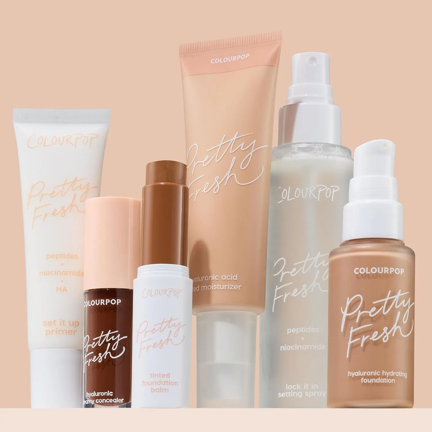 ColourPop Pretty Fresh Tinted Moisturizer - Hydrating Skin Tint with Lightweight Coverage - Formulated with Hyaluronic Acid & Coconut Water for Healthy-Looking Skin - Light 6W (1.45 oz)