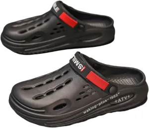 Comfortable Men's Slip-on Clogs with Soft Sole for Walking, Outdoor Activities, and Beach Sandals