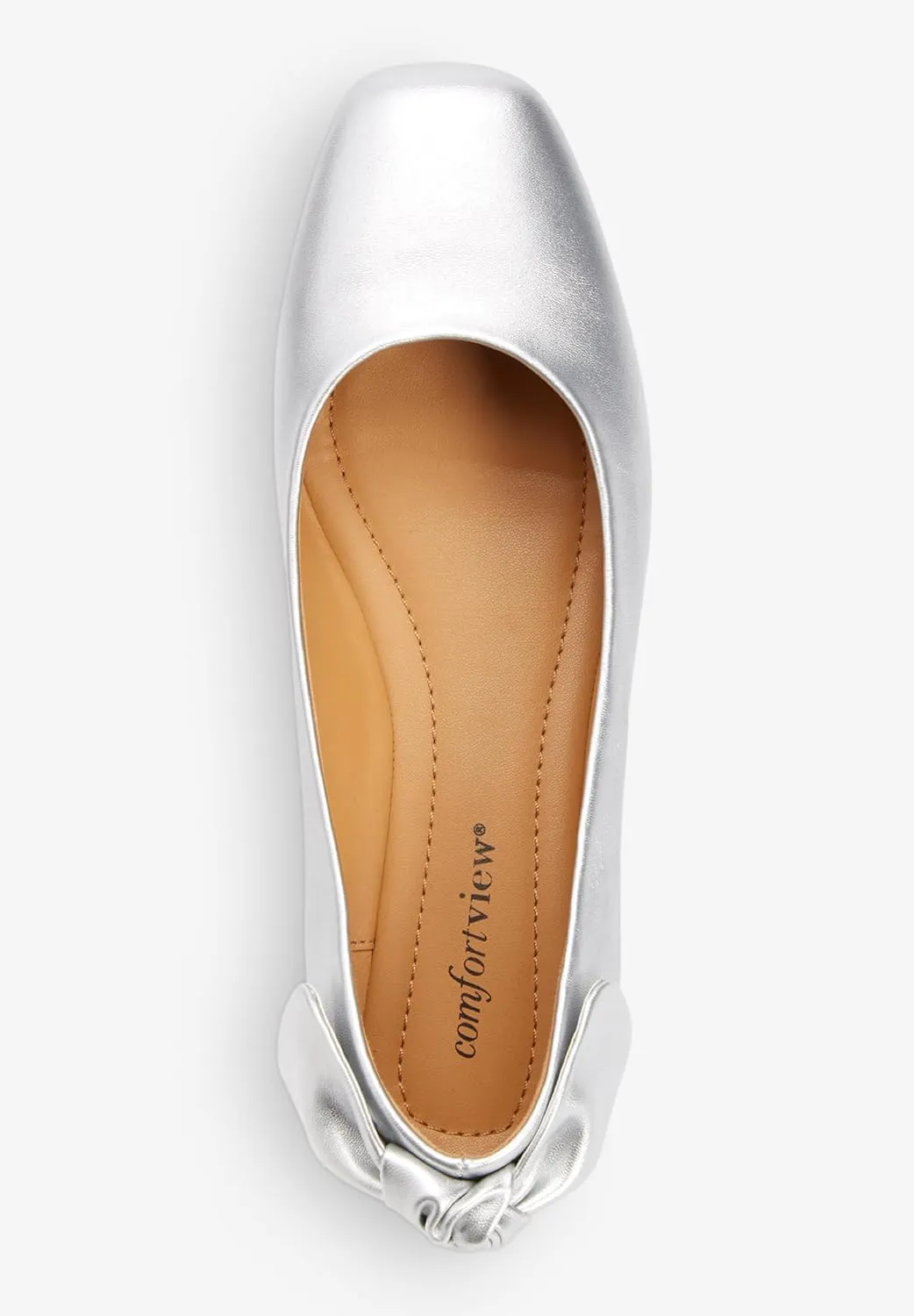 Comfortview Women's The Delia Slip On Flat (Wide Widths Available)