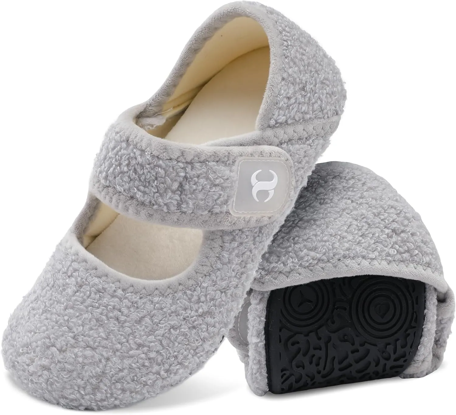 Comfy House Slippers for Women & Men - Wide Diabetic Sock Slippers, Soft & Cozy Barefoot House Shoes
