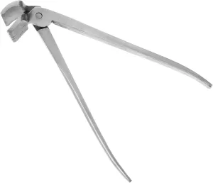 CORHAD Flat-Nose Plier Pliers Bent Nose High Hardness Toughness Leather Adjustment Press Flatten Pliers DIY Tool for Handbags