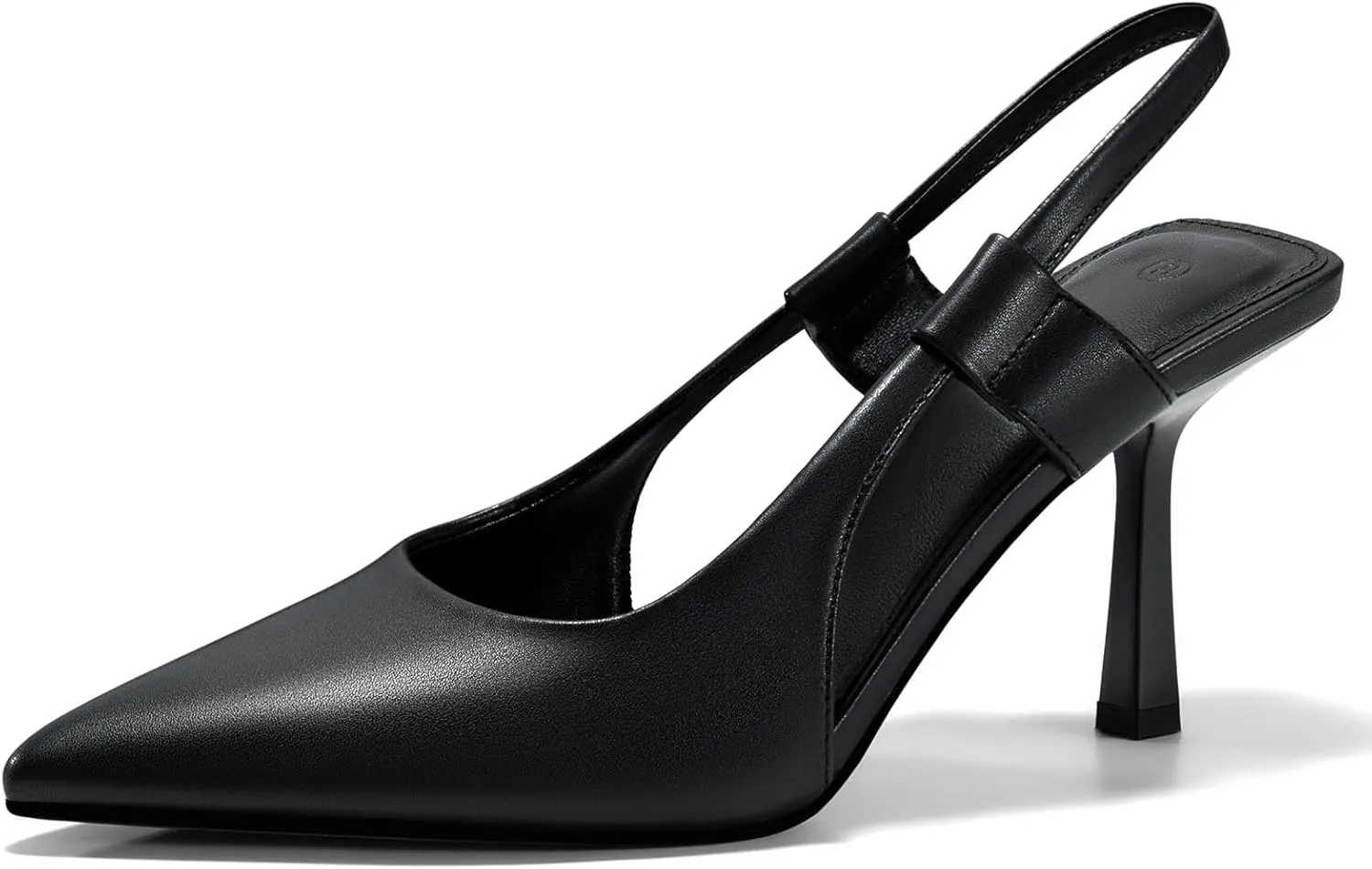 Coutgo Womens Slingback Heels Pumps Closed Pointed Toe Slip-on Kitten Heels Sandals Party Prom Dress Pump Shoes