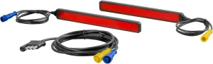 CURT 53201 Auxiliary Automotive LED Light Strips for Hitch Cargo Carrier, Bike Rack, 2-Pack