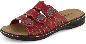 CUSHIONAIRE Women's Barret comfort sandal with  Comfort Foam and Wide Widths Available