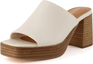 CUSHIONAIRE Women's Keeper soft one band Heel Sandal  Memory Foam, Wide Widths Available