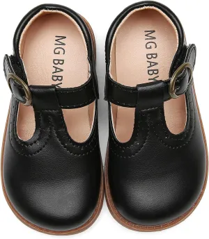 DADAWEN Girl's Classic Mary Jane School Uniform Shoes Flat Dress Shoes
