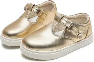 DADAWEN Girls Cute Mary Jane Flats School Uniform Shoes Comfort Sneakers (Toddler/Little Kid/Big Kid)