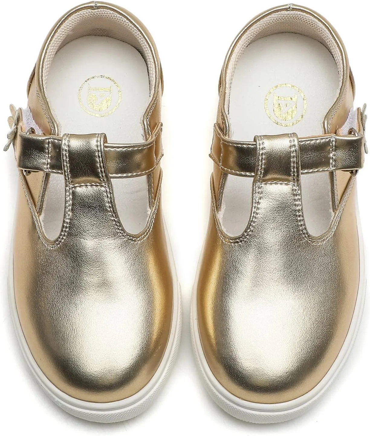 DADAWEN Girls Cute Mary Jane Flats School Uniform Shoes Comfort Sneakers (Toddler/Little Kid/Big Kid)