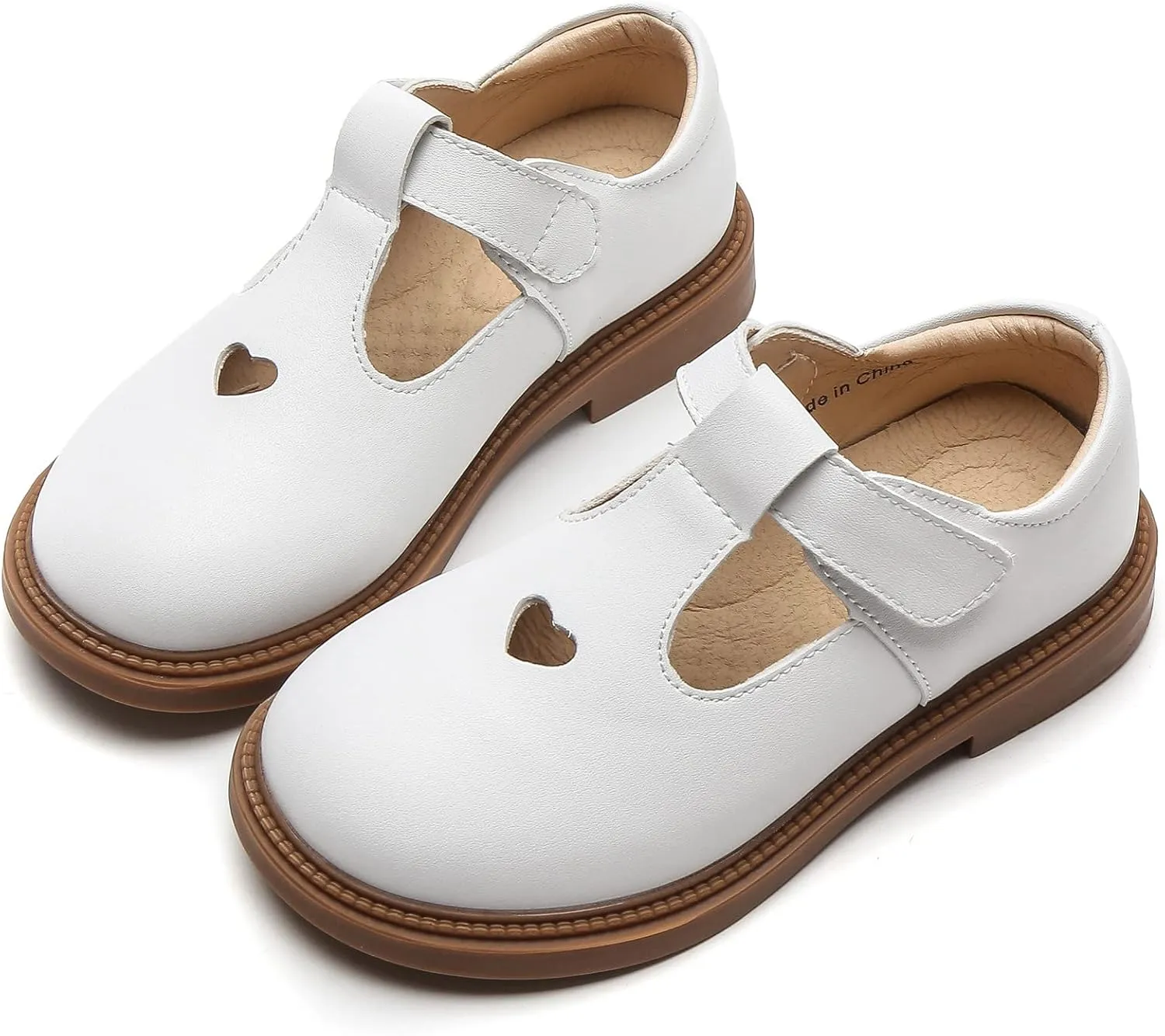 DADAWEN Girls Dress Shoes Mary Jane Flats Back to School Party Wedding Shoes(Toddler/Little Kid/Big Kid)