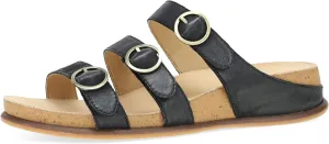 Dansko Campbell Slip-On Wedge Sandal for Women -Low Profile Wedge with Arch Support, Adjustable Fit for Walking Comfort