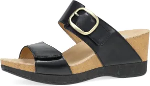 Dansko Shannon Slip-On Wedge Sandal for Women - Cork/EVA Wedge with Arch Support -Fully Adjustable Straps-Versatile Casual to Dressy Footwear