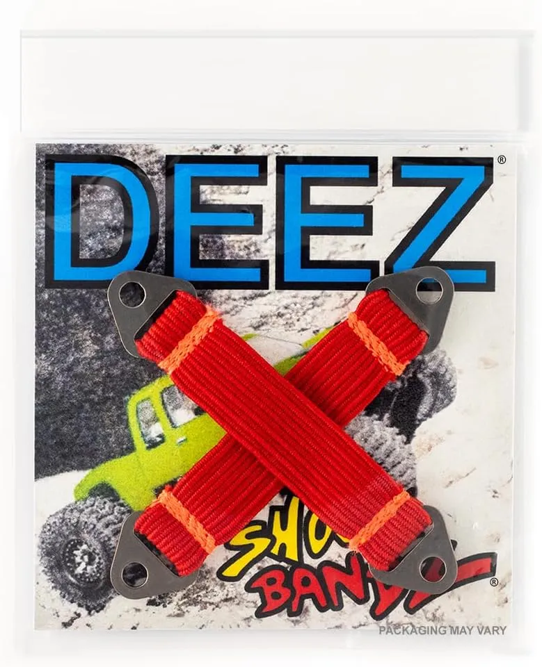DEEZ Shock BANDZ: High-Performance Shock Bands for RC Cars & Vehicles, 2-Pack, RC Shock Absorbers for Crawlers, Improve Climbing & Control