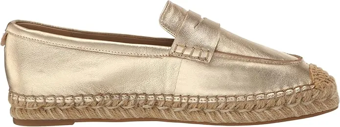 Detailed Sam Cork Cutting-edge features Rounded Kai Espadrille On Wide range Leaf Slip Edelman Gold Toe Loafers
