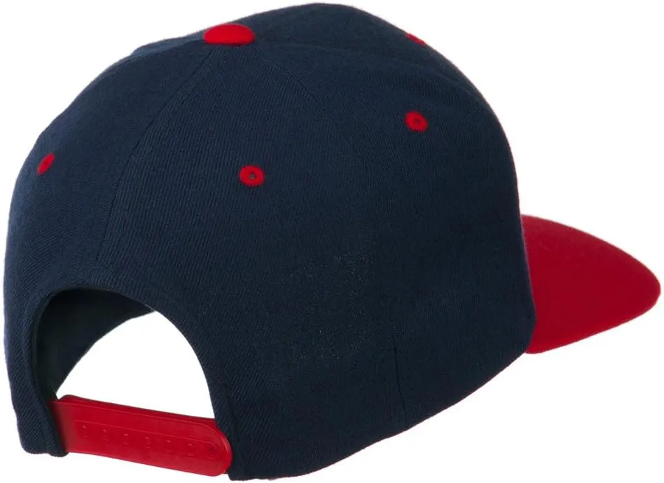 Diamond Embroidered Snapback Two Tone Cap